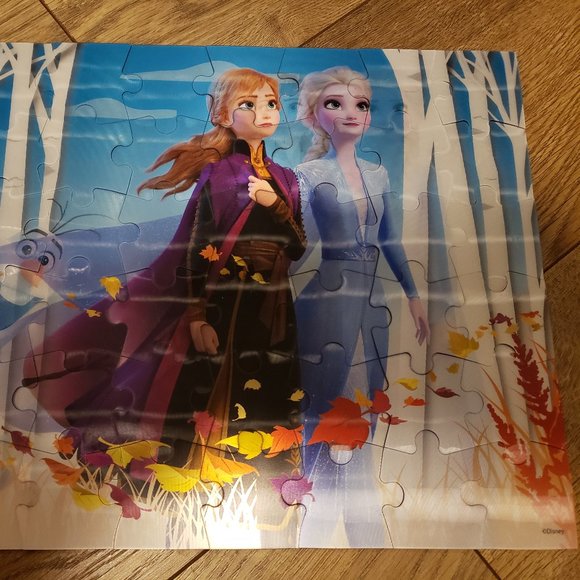 DISNEY FROZEN HOLOGRAM PUZZLE - 48 PIECE - OLAF, ANNA, ELSA - Picture 3 of 8